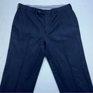 Brooks Brothers Wool Dress Pants Mens Size 36x31 Blue Flannel Fitzgerald Fit